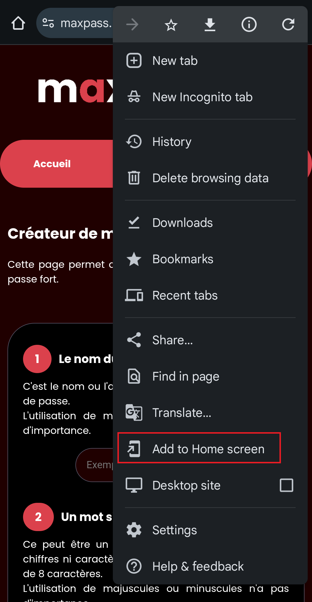 Méthode Android